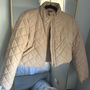 Crop tan jacket